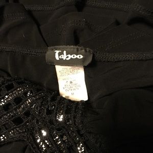 Taboo black evening dress with sequins
